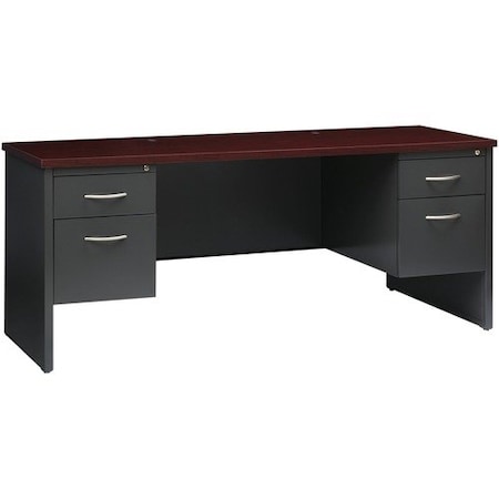 Lorell DESK, 24inX72in DBL PED, CH/MH LLR79158